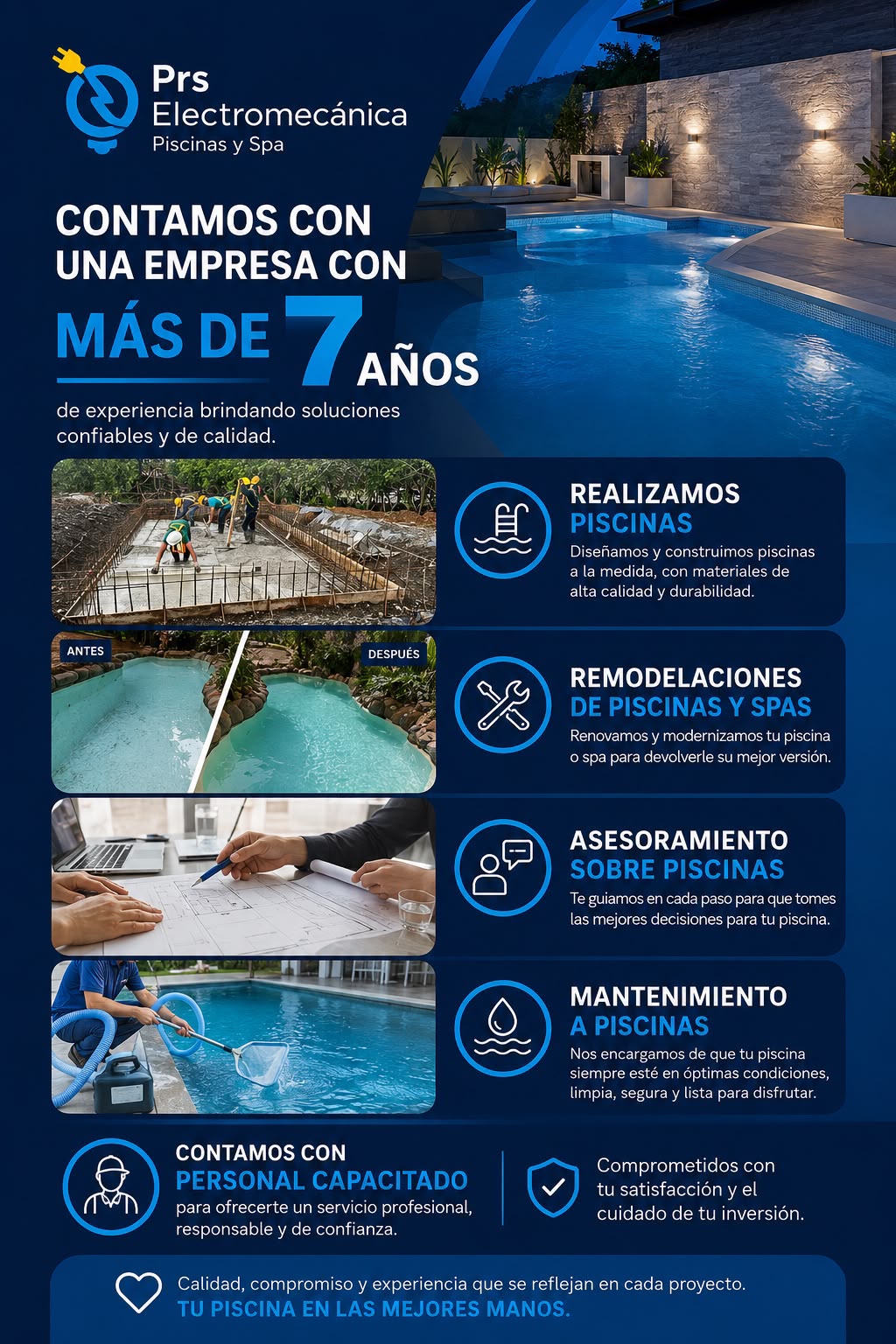 Más de 7 años de experiencia - PRS Electromecánica