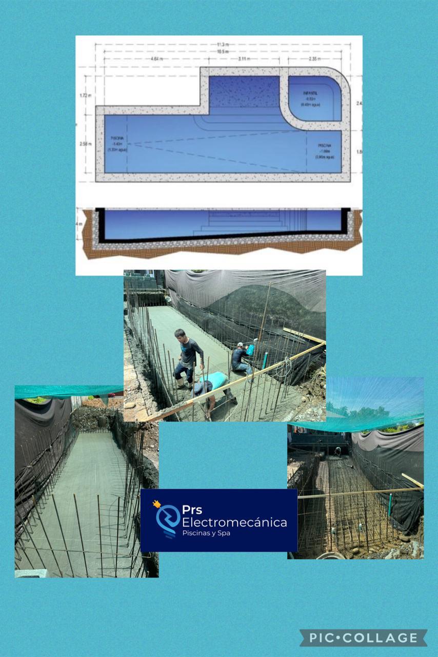 Planos y estructura de piscina